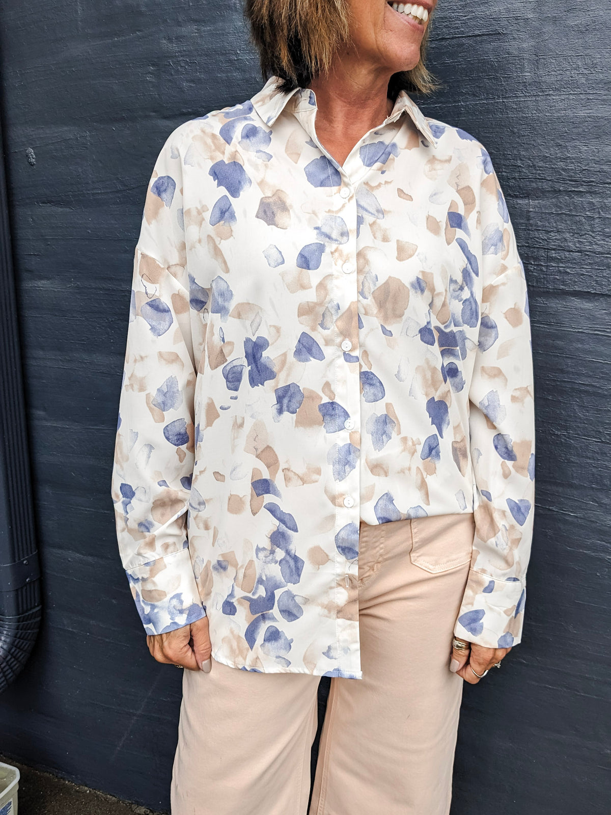 Sheila Print Blouse - Dried Rose Multi